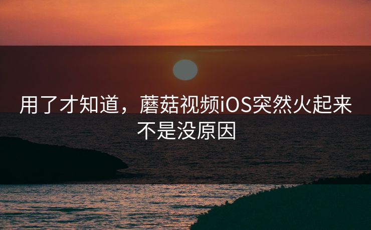 用了才知道，蘑菇视频iOS突然火起来不是没原因  第1张
