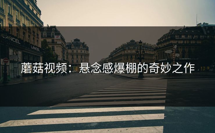 蘑菇视频：悬念感爆棚的奇妙之作  第1张