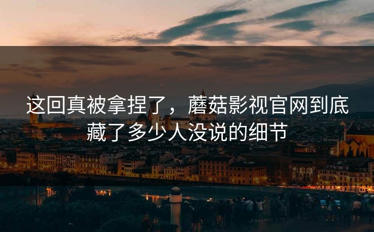 这回真被拿捏了，蘑菇影视官网到底藏了多少人没说的细节  第1张