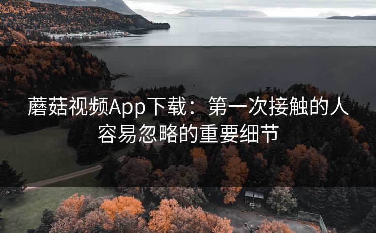蘑菇视频App下载：第一次接触的人容易忽略的重要细节  第1张