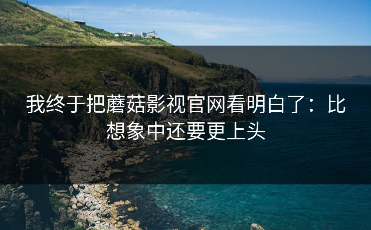 我终于把蘑菇影视官网看明白了：比想象中还要更上头  第1张